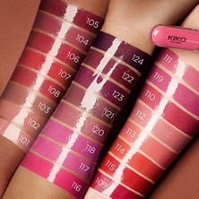 Mena Rise Kiko Milano Ruj - Unlımıted Double Touch - 105 Scarlet Red - Uzun Süre Kalıcı Parlak / Mat Likit Lipstick