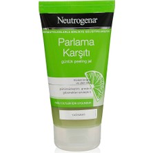 Neutrogena Parlama Karşıtı Yağsız Peeling Jel 150 ml - Dezenfektan Hediyeli - %72 Alkol