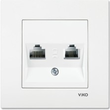 Mena Rise Karre Beyaz +Nümeris CAT5E+CAT3 A.opp