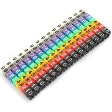 Mena Rise 100’LÜ Renkli Kablo Etiketi Seti – 6mm Plastik, 10 Renk, Yeniden Kullanılabilir Kordon Etiketi, Fiber Optik ve Elektrik Kabloları Için Kablo Düzenleyici Etiket Klipsleri