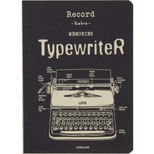Mena Rise Tekstil Kapak Typewriter 32K Multi Defter