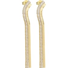 Cal's Gold Taşlı Sallantılı Küpe