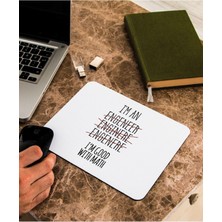 Mena Rise Mühendis Sevgiliye Hediye Engineer Mousepad - Mouse Pad - Fare Altlığı