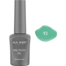 Mena Rise Alıx Avıen Yeşil Kalıcı Oje 93-Yoğun Renk Veren Jel Oje 12 Ml-Nail Uv Gel Polish 93