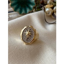 Taşlı Kuzey Yıldızı Yüzük