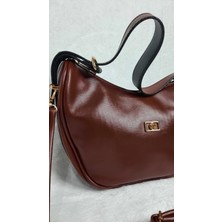 Çapraz Askılı Kayık Baget Model Kadın Günlük El ve Omuz Çantası