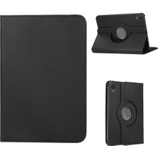 Mena Rise iPad 10.nesil ile Uyumlu Wi-Fi MPQ13TU/A10.9 Inç Kılıf 360 Derece Dönerli Yatay Dikey Standlı Deri Tablet Kılıf iPad 10.nesil 10.9 Inç 360 Derece Döner Tablet Kılıf (Siyah)