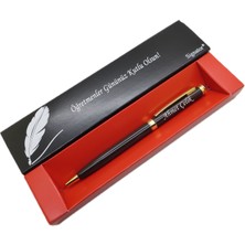 Signator® C655 Koyu Kahve Altın Tükenmez Kalem | Isme Özel Kalem | Hediyelik Kalem - (Öğretmenler Günü, Doğum Günü, Yeni Yıl Vb. Kutulu)