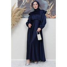 Giza Store Omuz Detay Elbise Lacivert