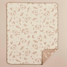 Mena Rise Koala Hayvan Baskılı%60 Pamuk%33 Akrilik%7 Bebek Battaniye,, Bebek (100X120 Cm)