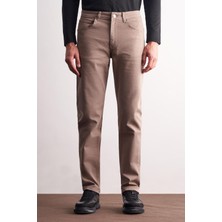 İmza Açık Bej 5 Cep Casual Slim Fit Pamuklu 5 Cep Pantolon 1003255318