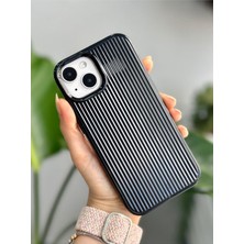 Mena Rise Go Aksesuar 13-14 ve 15 ile Uyumlu 3D Serrated Kabartma Parlak Silikon Kılıf