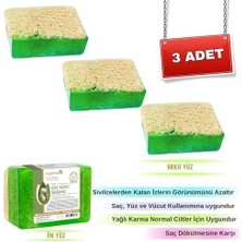 Mena Rise Organicsun Doğal Kabak Lifli Çay Ağacı Sabunu 120 gr x 3 Adet Tüm Cilt Tipleri Için Sivilce ve Siyah Nokta Karşıtı