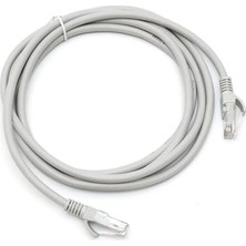 Mena Rise Cat6 Ethernet Kablosu 10 Metre Gri 1000 Mbps Veri Aktarım Hızı Internet Kablosu RT04 Modem (3 Metre)