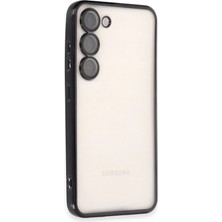 Evolvera Samsung Galaxy S24 Kılıf Razer Lensli Silikon - Siyah