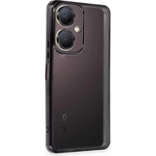 Evolvera Vivo Y27 Kılıf Razer Lensli Silikon - Siyah