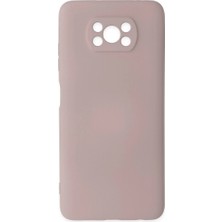 Evolvera Xiaomi Pocophone X3 Kılıf Nano Içi Kadife Silikon - Pudra