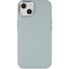 Evolvera Iphone 14 Plus Kılıf Asya Deri Silikon - Sierra Blue