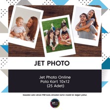 Jet Foto Jet Photo Onlıne Pola Kart 10X12 (25 Adet) 2 Adet