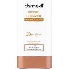 Mena Rise Dermokil Bronze Shimmer Face ve Body Stick Spf 30 20 gr