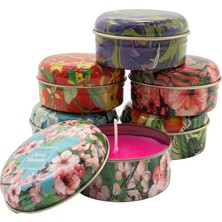 Mena Rise 6'lı Metal Kutulu Renkli ve Kokulu Mum Seti – Farklı Renk ve Kokularla Uzun Süre Yanan Dekoratif Mumlar, Rahatlatıcı ve Ferahlatıcı Aromalar, Şık ve Dayanıklı Metal Kapaklı Tasarım, Hediye