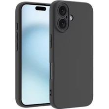 Mena Rise Ggm Aksesuar 16 Plus ile Uyumlu Içi Kadife Kamera Korumalı Lansman Silikon Kılıf Ince Yapılı Tam Koruma Sağlayan Kamera Korumalı Kılıf (Siyah)