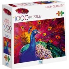 Mena Rise Games Tavus Kuşu 1000 Parça 2,2mm Kalınlık 48X68CM Profesyonel Hobi Puzzle Yapboz Serisi