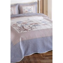 Mena Rise Pamela Çift Kişilik Kapitone Yatak Örtüsü Takımı