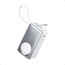 Mena Rise Maggo Power Bank (10K, 35W, Uyumlu) Beyaz