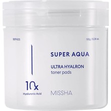 Mena Rise Mıssha 10 Farklı Hyaluronik Asit Kompleksi Içeren Arındırıcı Tonik Pad Super Aqua Ultra Hyalron Toner Pads