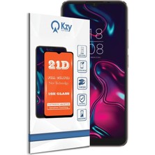 Mena Rise Kzy Iletişim S23 Pro Max ile Uyumlu Tam Kaplayan 21D Temperli Ekran Koruyucu Cam