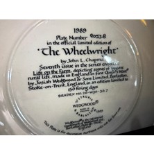 TT 1989 Wedgwood Porselen Duvar Tabağı 20 cm Çapında