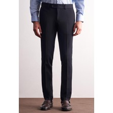 İmza Lacivert Yan Cep Açık Paça Esnek Slim Fit Classic Casual Pantolon 1003255153