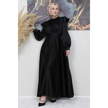 Giza Store Omuz Detay Elbise Siyah