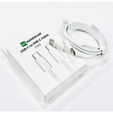 Mena Rise Go Aksesuar Usb-C To Usb-C 20W 1 Metre Hızlı Şarj Kopmaz Örgü Kablo 15-15PROMAX-16-16PROMAX-16PLUS