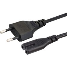 Mena Rise Avrupa Ab 2- Yuvalı Yazıcı Güç Kablosu Kablosu, Polarize Olmayan (IEC-320-C7 - Cee 7/16) Avrupa Seyahati Için Tv, Yazıcı, Şarj Cihazları, Ps4 Oyun Konsolu ve Daha Fazlası ile Çalışır