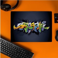 Mena Rise Grafiti Tasarımlı Tasarımlı 40X30 Mousepad - Mouse Pad - Fare Altlığı