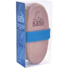 Mena Rise %100 Doğal At Kılı Masaj ve Kuru Fırçalama Için Mavi Kemerli Vücut Peeling Selülit Fırçası