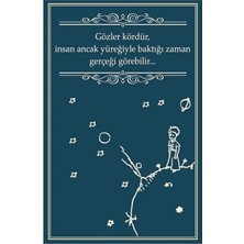 Mena Rise Kuşe Kağıt Duvar Posteri Gözler Kördür Insan Ancak Yüreğiyle Retro DRTR0048