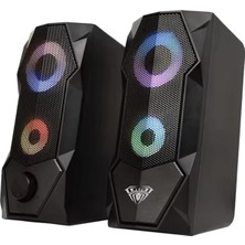Mena Rise Aula N-301 10W Masaüstü Rgb Gaming Oyuncu Pc 1+1 Speaker Hoparlör