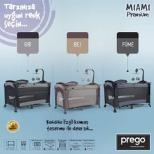 Prego Anne&bebek Miami Premium Dönenceli Anne Yanı Oyun Parkı  Park Beşik 8040
