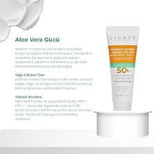 Mena Rise Licape Yağlı Ciltler Için Aloe Vera Özlü Yüksek Korumalı Güneş Kremi 40ML