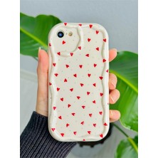 Mena Rise Go Aksesuar 7-8 - Se 2020 ile Uyumlu Kırmızı Kalpler Baskılı Darbe Önleyici Lansman Kılıf