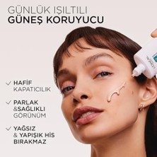 Mena Rise L'oréal Paris Bright Reveal Spf 50+ Koyu Leke Karşıtı Renkli Fluid Günlük Yüz Güneş Kremi 50 ml - Light