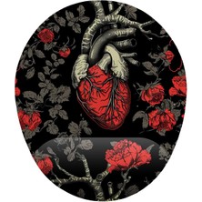 Mena Rise Fikirler Anatomik Kalp Bilek Destekli Mouse Pad