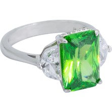Shine of Magic Jewelry Emerald Glimmer Ring | Silver Kadın Yüzük