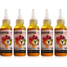 Mena Rise Epson Uyumlu Kuşe Mürekkebi, 500 Ml. Sari Kuşe Matbaa Mürekkebi