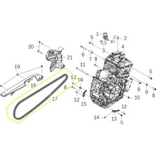 Kove Arka Tekerlek Zincir Did  520/120  Bakla