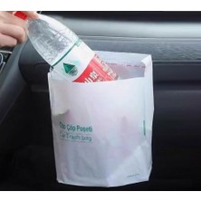 Mena Rise Pratik Su Geçirmez Oto Araba Çöp Poşeti Yapışkanlı 20 Adet