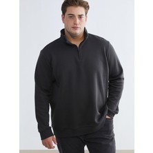 Lc Waikiki Yeni Sezon Büyük Beden Dik Yaka Erkek Sweatshirt